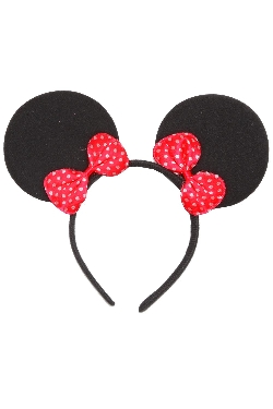 CERCHIETTO FRONTINO TOPOLETTA ROSSO